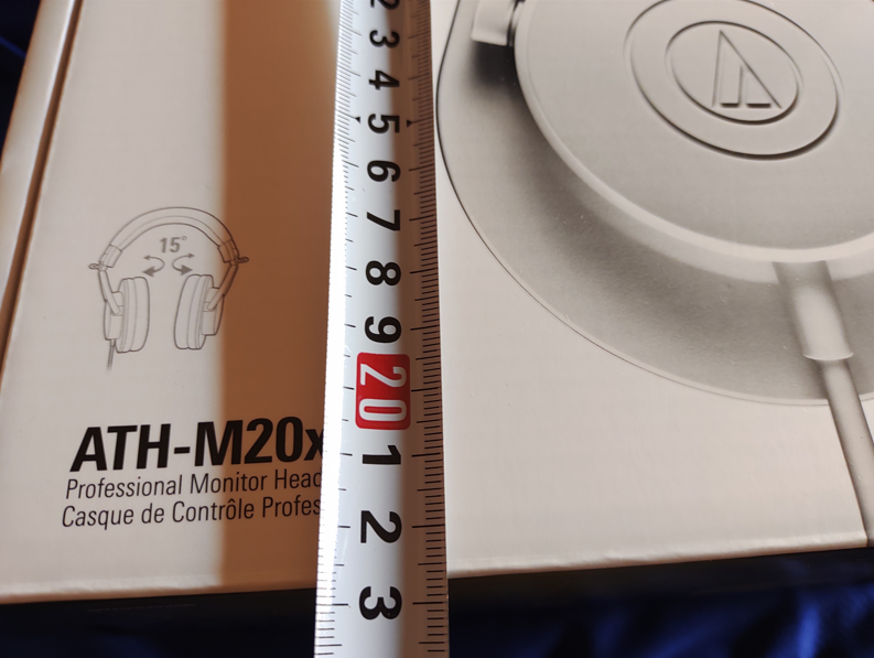 ヘッドホン オーディオテクニカ ATH₋M20x WH